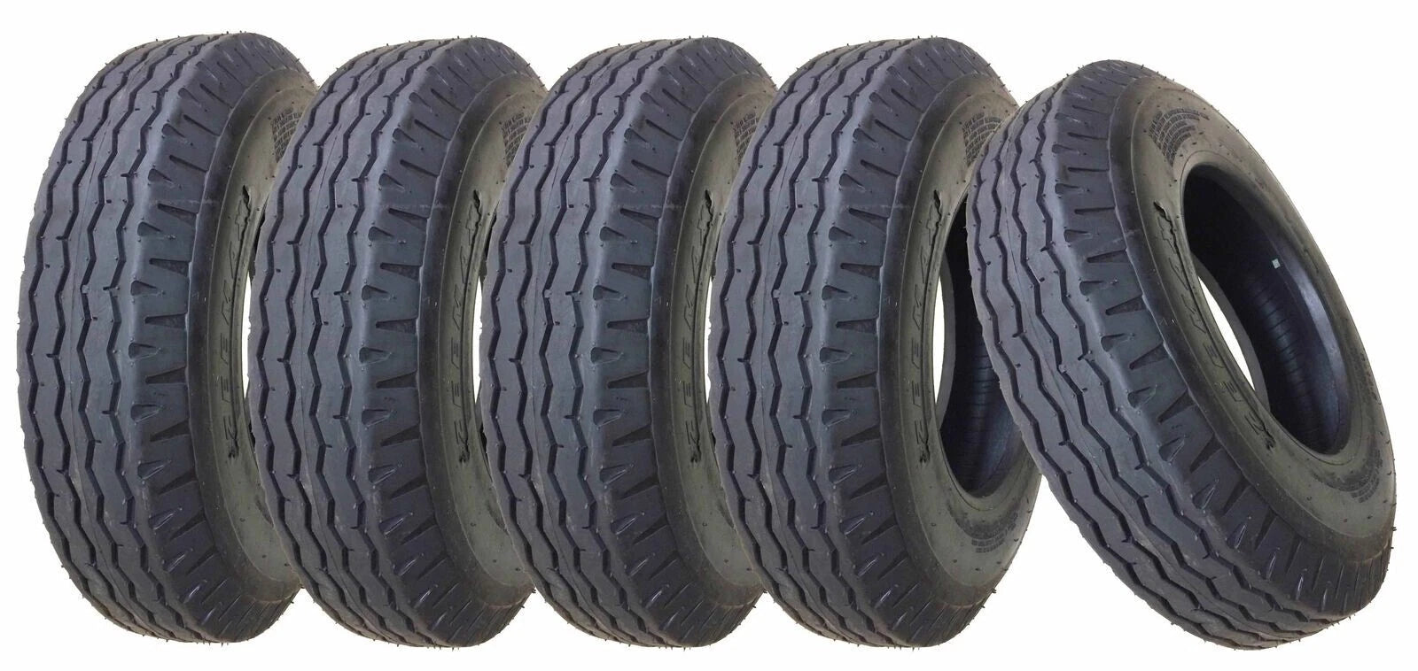 Set of 5 Heavy Duty 8-14.5 Trailer Tires 14PR LR G-11067