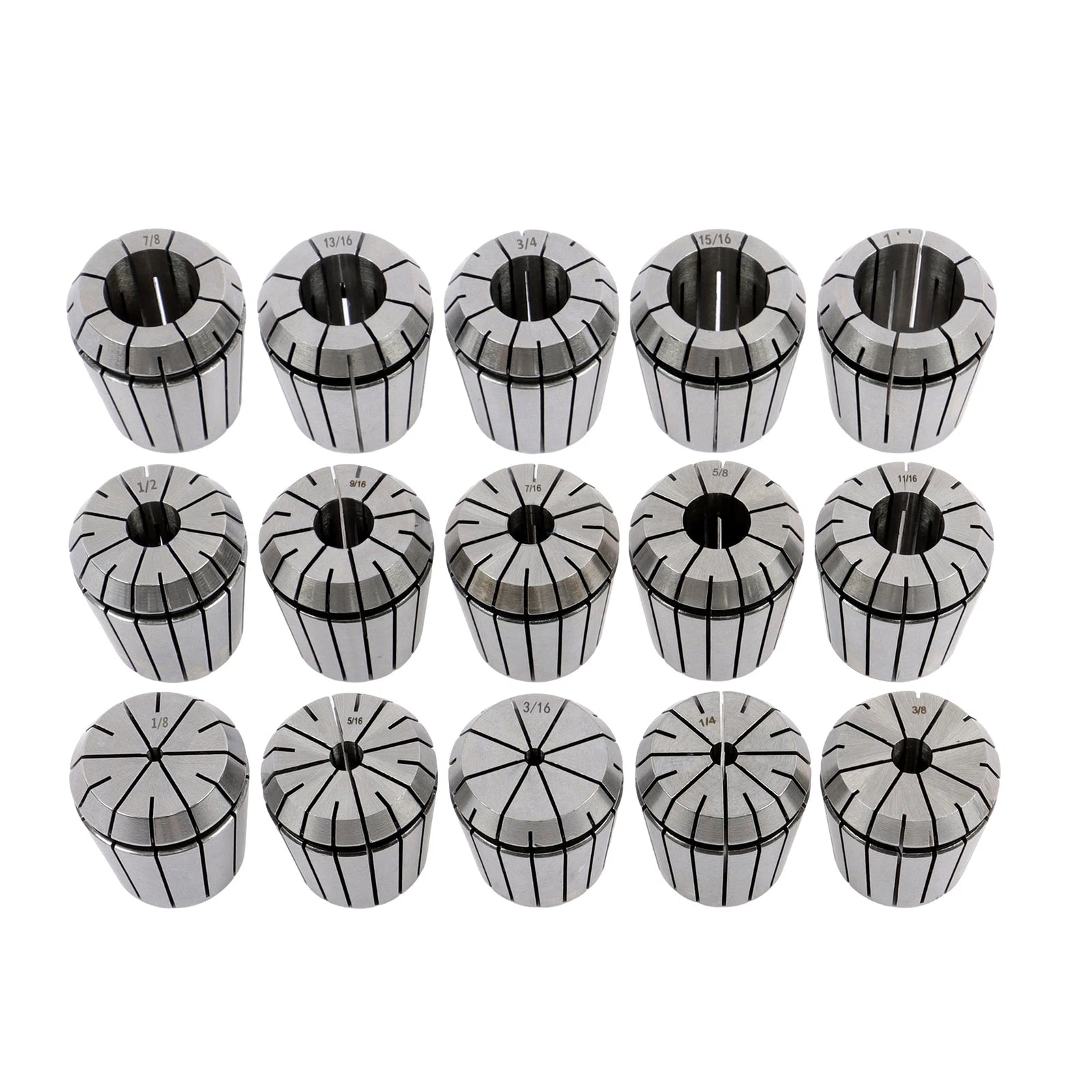 15-Piece Collet Set R8 ER40 for CNC Milling Lathe