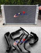 Aluminum Radiator + RED Hose for Holden Commodore VT VX VU HSV V8 (1997-2002)