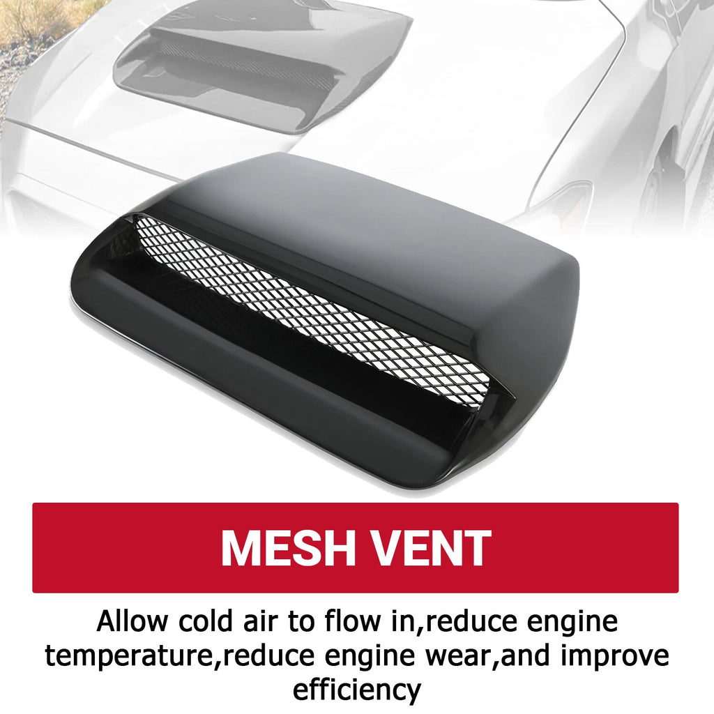 Hood Scoop Vent for Subaru WRX STI (2015–2021) Black Air Flow
