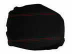Console Lid Armrest Cover for Acura TSX (2009–2014) Carbon Fiber Red Stitch