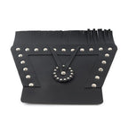 PU Leather Rear Fender Mud Flap Cover with Fringe for Harley