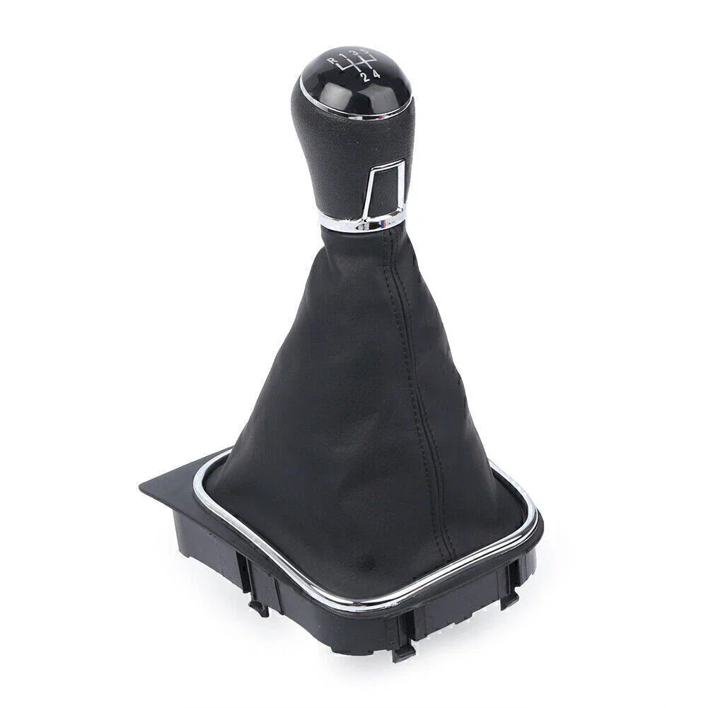 5 Speed Gear Shift Knob & Boot Gaiter Cover for VW Golf MK5 MK6 (2003-2014)