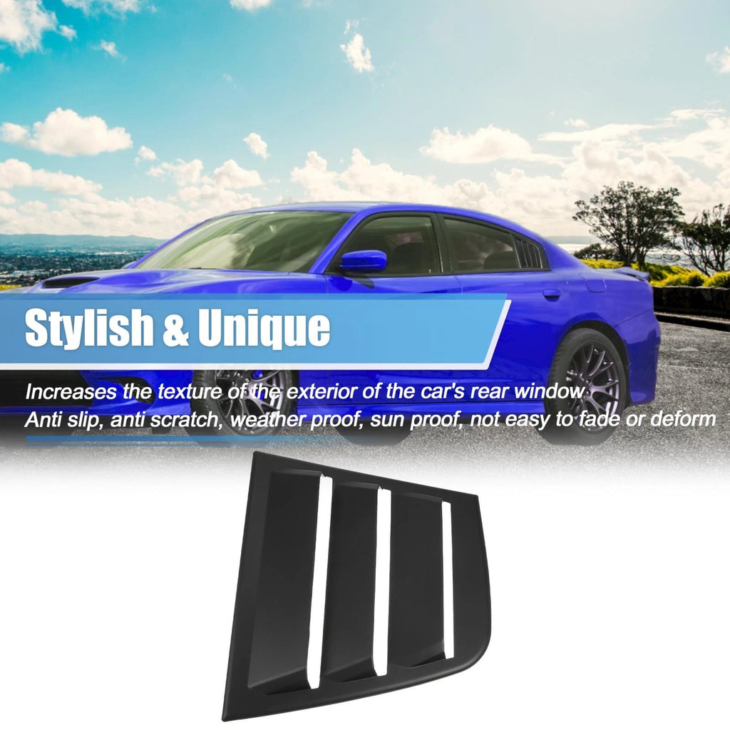 2pcs Window Louvers Air Vent Scoop Shades Cover for Dodge Charger (2011–2021)