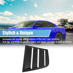 2pcs Window Louvers Air Vent Scoop Shades Cover for Dodge Charger (2011–2021)