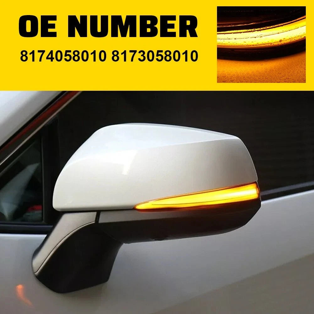 LED Side Mirror Sequential Dynamic Turn Signal Light for Toyota RAV4 (2019–2023)