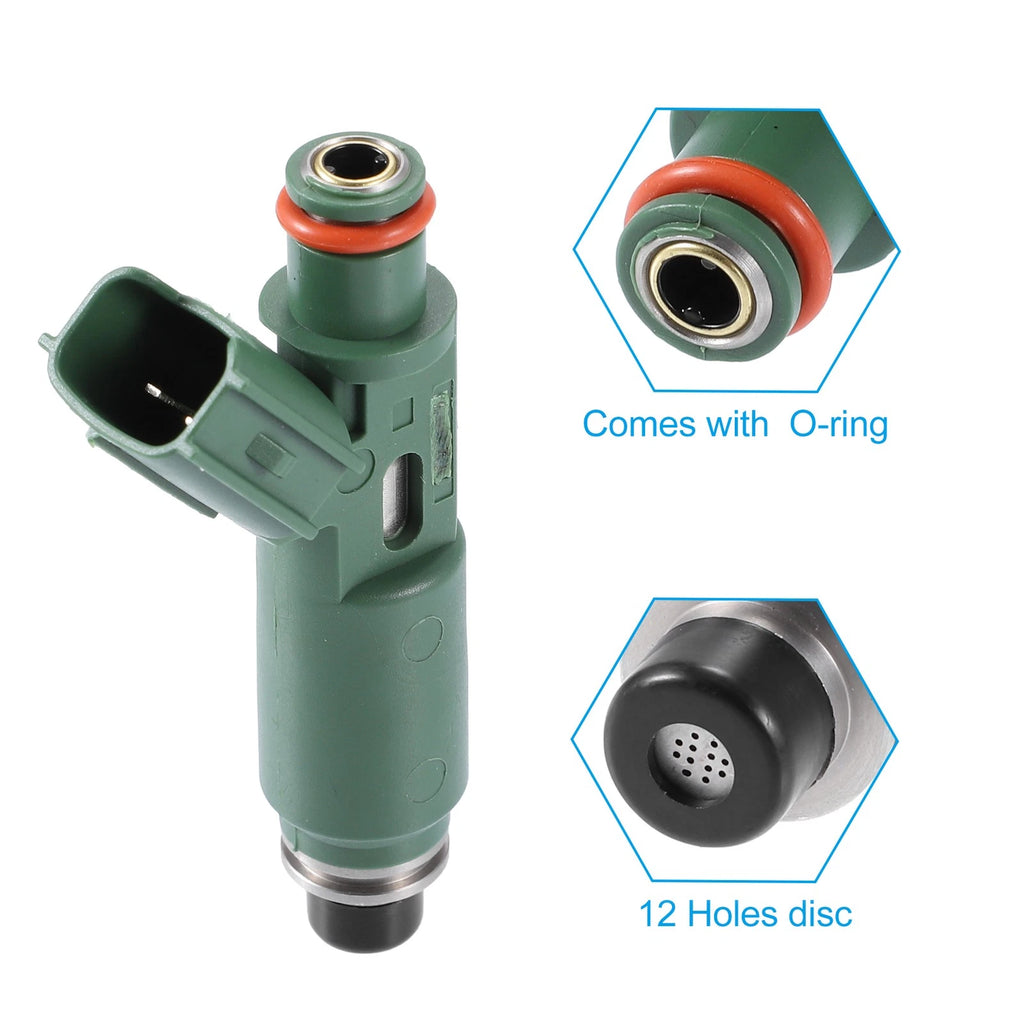 Set of 4 Fuel Injectors 23250-22040 195500-3660 for Toyota Corolla (1999–2006)