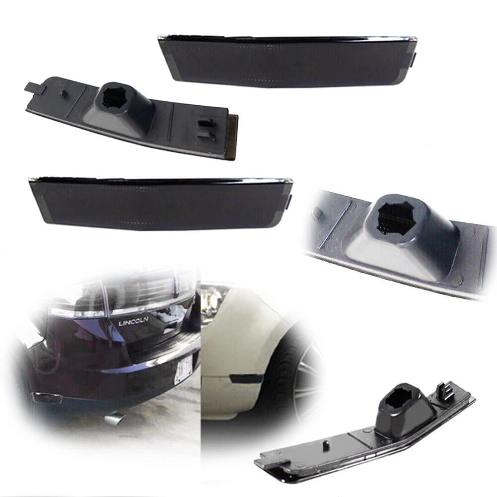 Set of 2 Smoked Lens Side Marker Light Housings for Lincoln MKX (2007–2010)