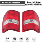 Set of 2 Chrome Tail Lights for Ford Ranger (2001–2011)