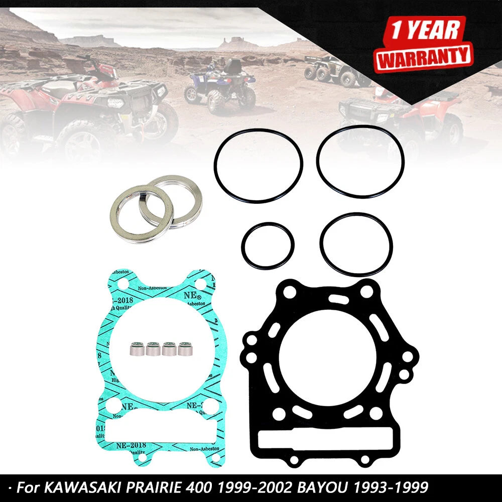 Top End Head Gasket Kit for Kawasaki Bayou Prairie 400 (1993–2002)