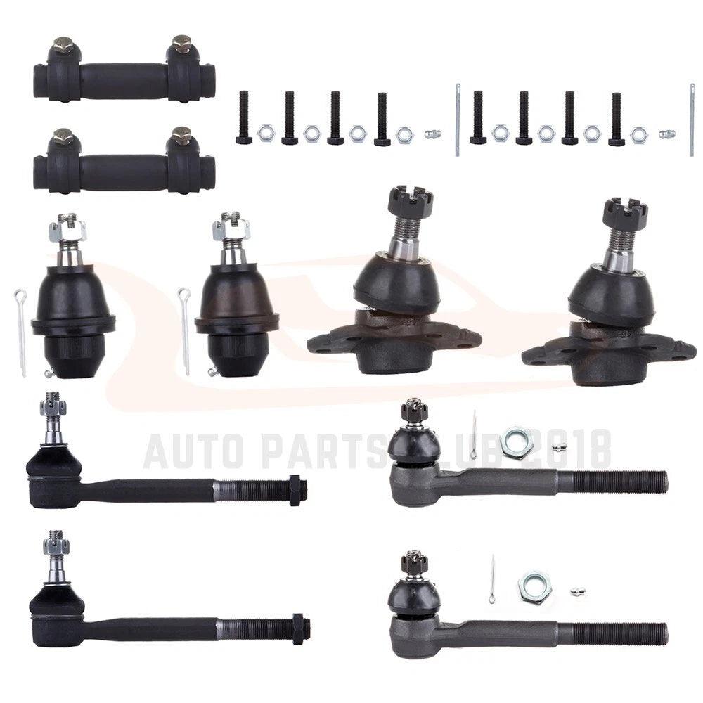 Set of 10 Tie Rod Ends Ball Joints for GMC K2500 Pickup (1995–2000)