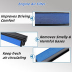 3X Engine Air Filter for International LT LT625 (2017–2023) - 2515573C1, P643132