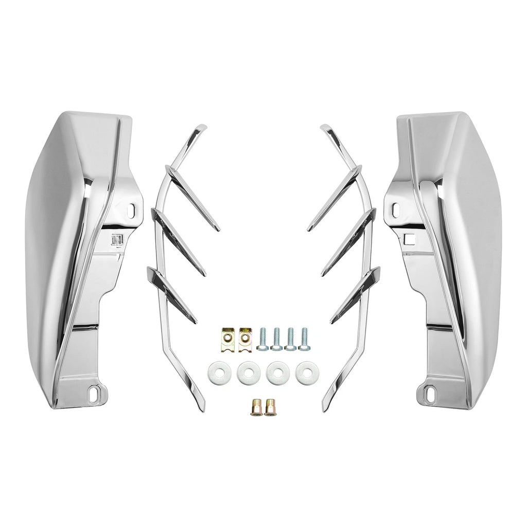 Chrome Mid-Frame Air Deflector Trim for Harley Touring Road King Glide (2009–2023)