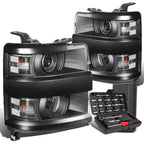 Projector Headlight Set for Silverado 2500HD (2015–2019)
