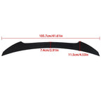 Glossy Black Rear Spoiler Wing for Honda Civic (2017–2021)