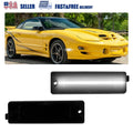 Smoked Lens White LED Rear Bumper Side Marker Lights for Chevy Camaro (1993–2002)