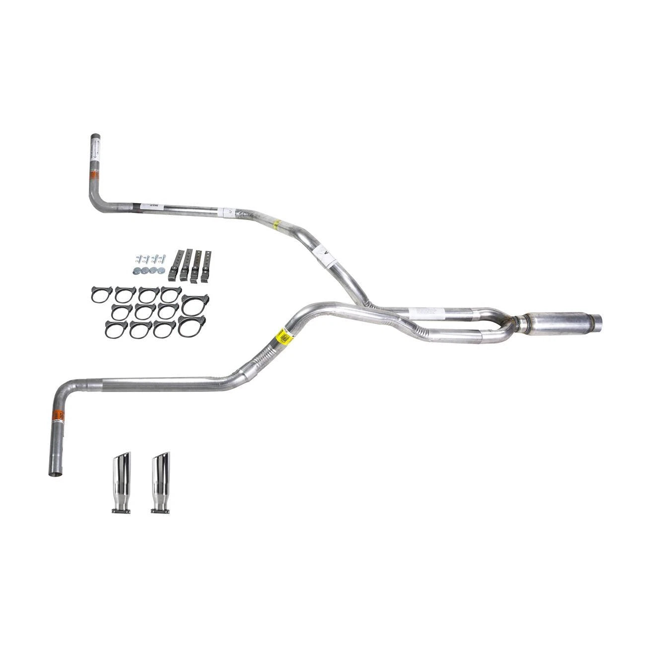 Dual Exhaust 2.5" Pipe Glass Pack Muffler for Ram (2007-2008)