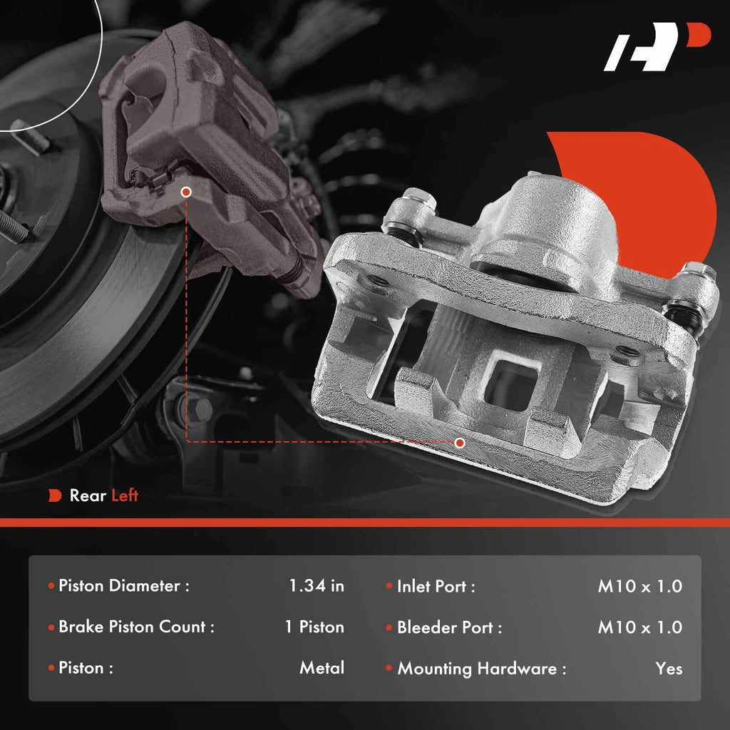 Rear Left Brake Caliper with Bracket for Hyundai Sonata (1999-2005)