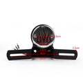Flame Fire Rear Tail Light for Chopper Cafe Racer Bobber (Chrome)