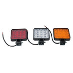 48W 16LED Work Light Pod for SUV ATV Truck Off Road Tractor (12V 24V)