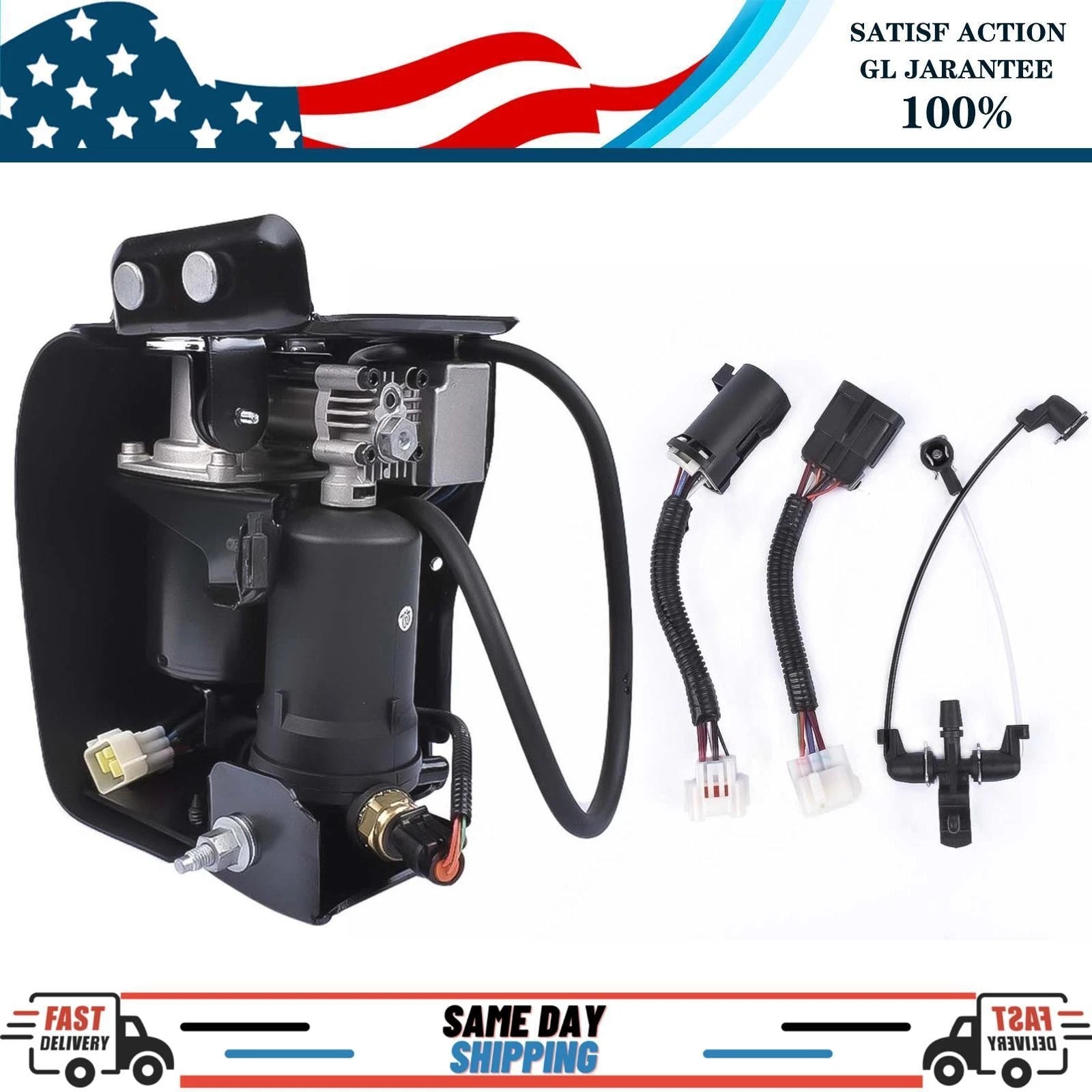 Air Suspension Compressor Pump for Chevy Avalanche Suburban 1500 (2001-2013)