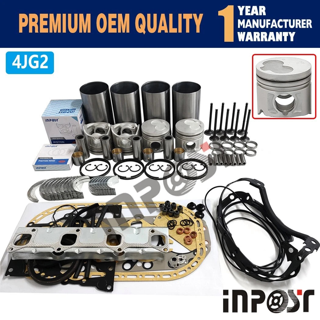 4JG2 STD Overhaul Rebuild Kit for Isuzu 4JG2 4JG2T (1990–2002)