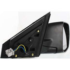 Power Glass Mirror for Honda CR-V (2007–2011) Textured Black Passenger Side