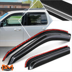 Set of 4 Tape-On Side Window Visors for Explorer Mountaineer Aviator (2002–2010)
