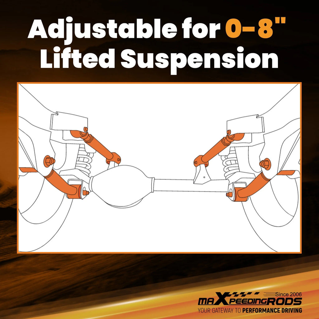 Set of 2 Adjustable Control Arms for Jeep Grand Cherokee (1993–1998)