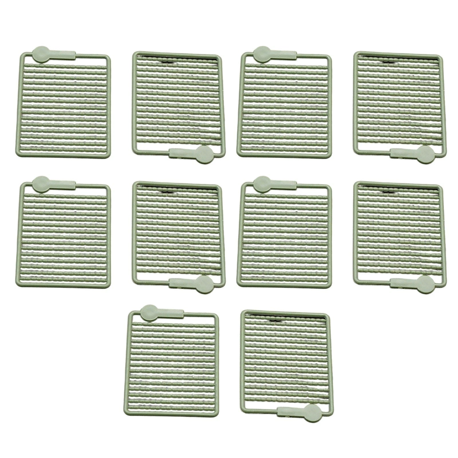 10pcs Pellet Stop Beads for Carp Fishing (5.15x4cm) Green
