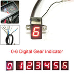Red LED Digital Gear Indicator Light Display for Universal Vehicles (0-6)