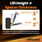 2 Inch Leveling Lift Kit for Jeep Compass Patriot (2007–2017)