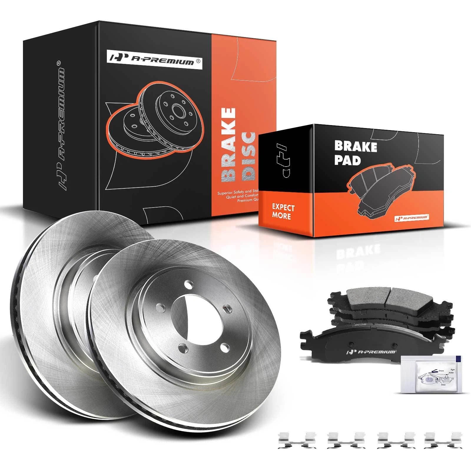 Front Disc Brake Rotors & Ceramic Pads for Ford Explorer (2006–2010)