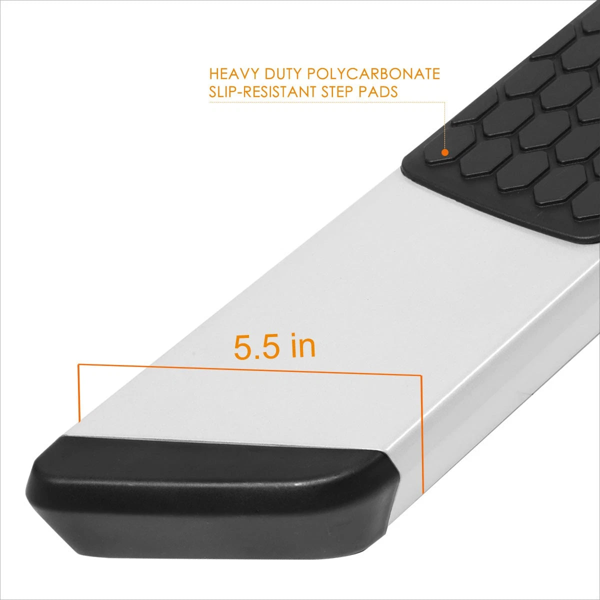 Set of 2 Aluminum Flat Running Boards for Ram 1500 Quad Cab (2019–2024)