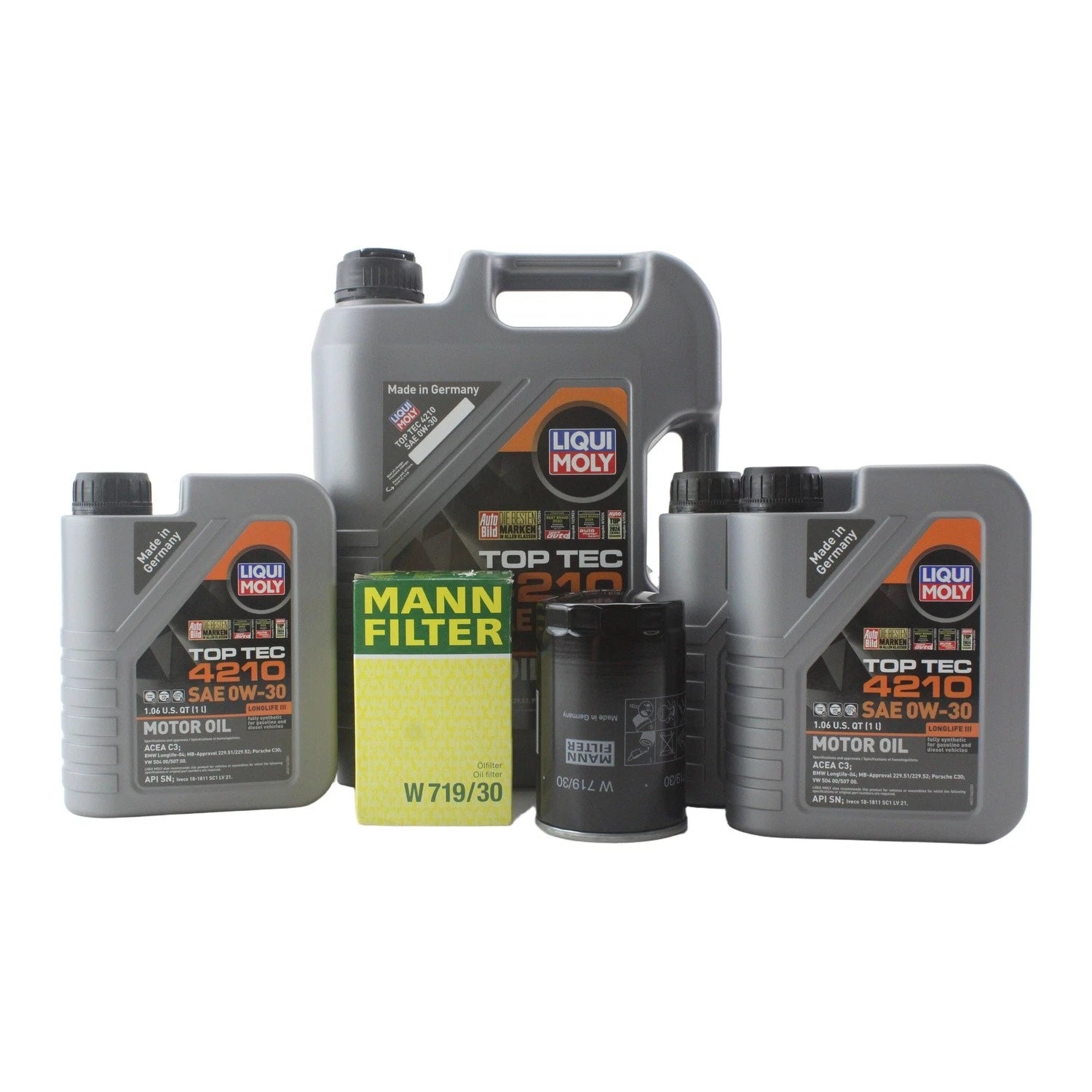 8L Liqui Moly Top Tec 4210 0W-30 Engine Oil Change Kit for Audi RS6 (2008–2010)