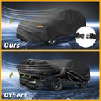 Waterproof Car Cover for Honda CR-V (2017–2023) Black 210D-PU with Zipper