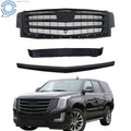 Front Mesh Gloss Black Grille for Cadillac Escalade (2015–2020)