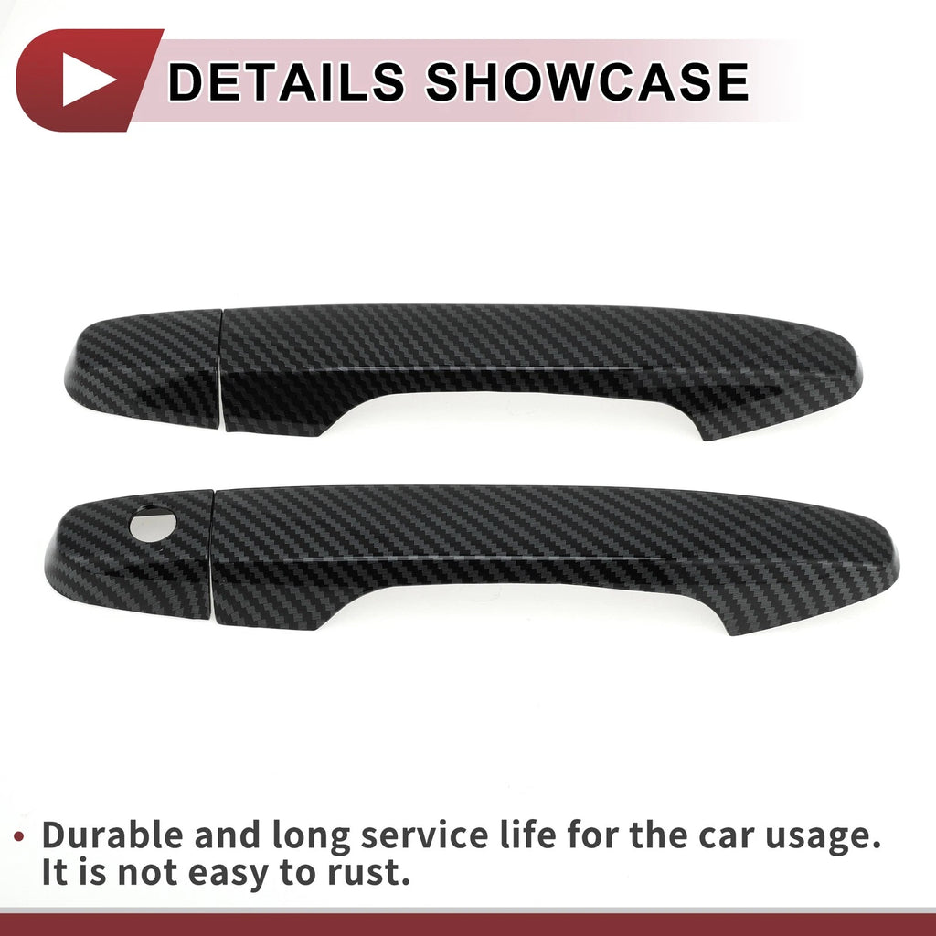 Set of 4 Car Door Handle Covers for Honda CR-V (2012–2016) Black ABS