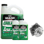 2x Water Pump + Coolant for Toyota Coaster HB30 Bus Dyna HU40 HU50