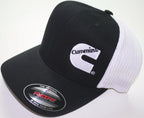 Cummins Mesh Summer Hat for Truckers - Black/White Flex Fit Cap