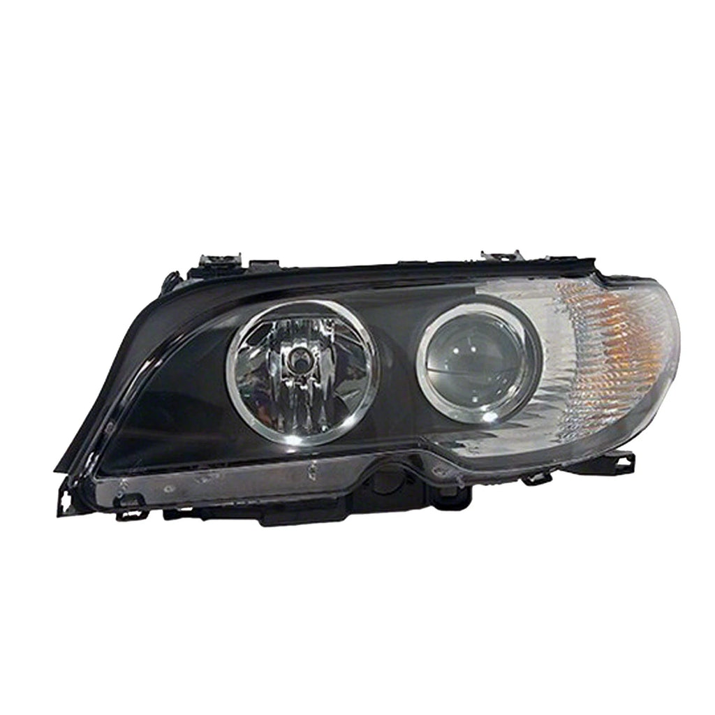 Replacement White Passenger Halogen Head Light Lens/Housing w/White Turn Signal