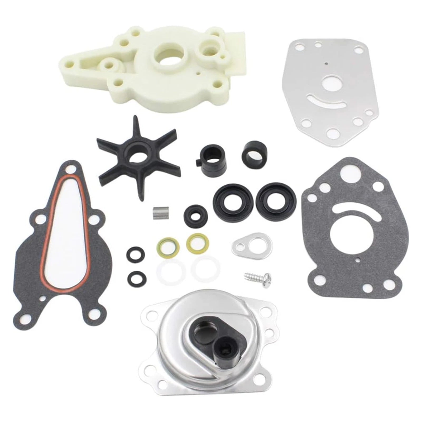 Water Pump Impeller Repair Kit for Mercury 6HP 8HP 9.9HP 15HP (2-Stroke)