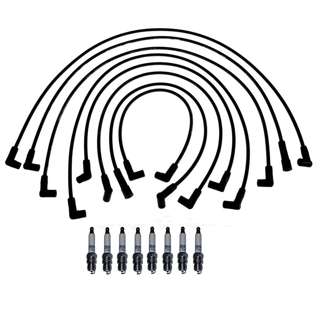 Ignition Wire Set 8 & Platinum Spark Plugs Kit for GMC 5.7 V8