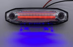 LED Marker Clearance Light w/ Blue Side Ditch for Red Clear Lens (5 Inch)