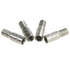 Valve Stem Extensions 4pcs Brass Cap Chrome Extender Screw-On Silver Tone Tyre