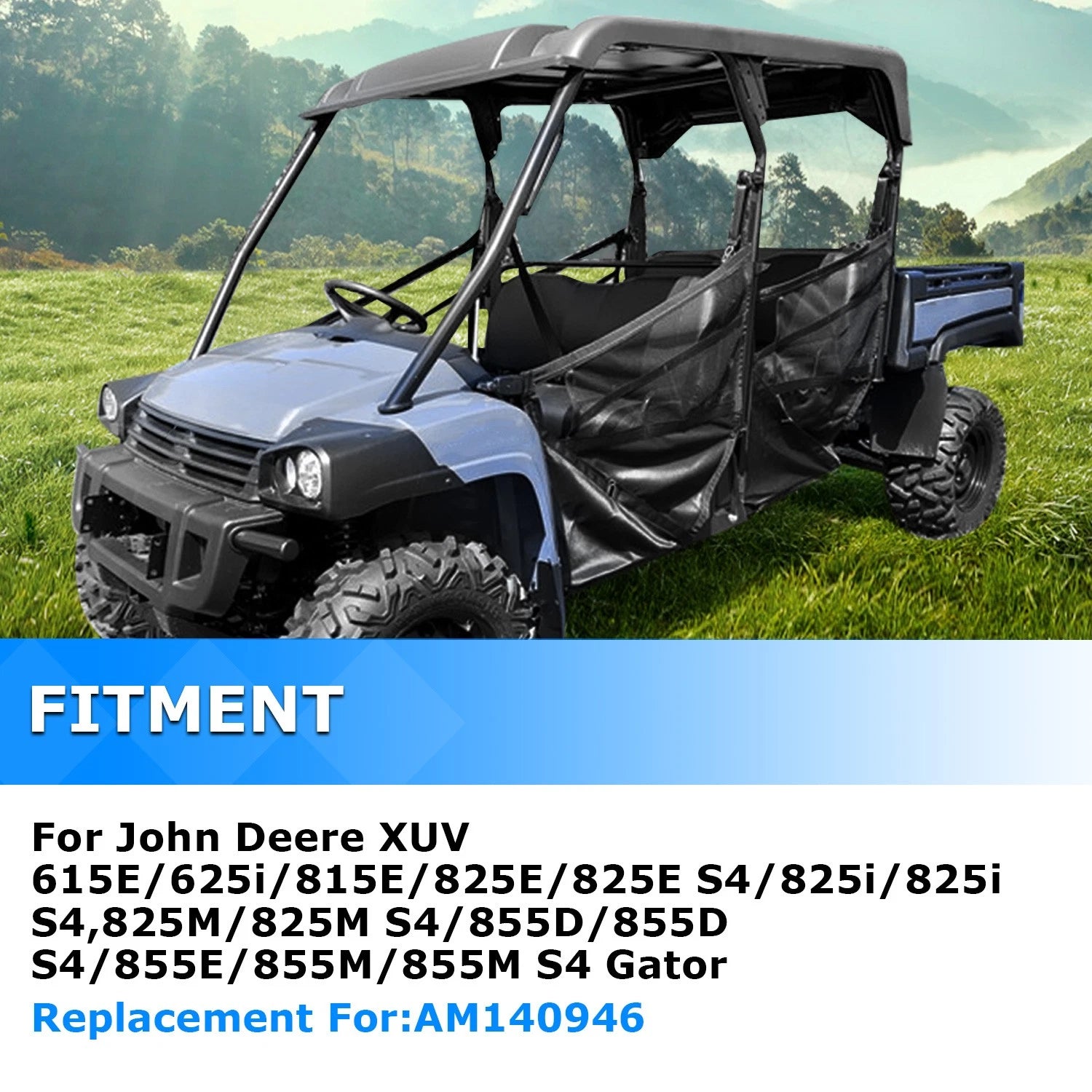 Bench Seat Bottom Cushion for John Deere Gator HPX (2004–2018)