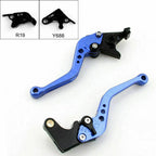 Short Brake Clutch Levers for Yamaha YZF 1000 R1 (2009–2014) T9 Blue