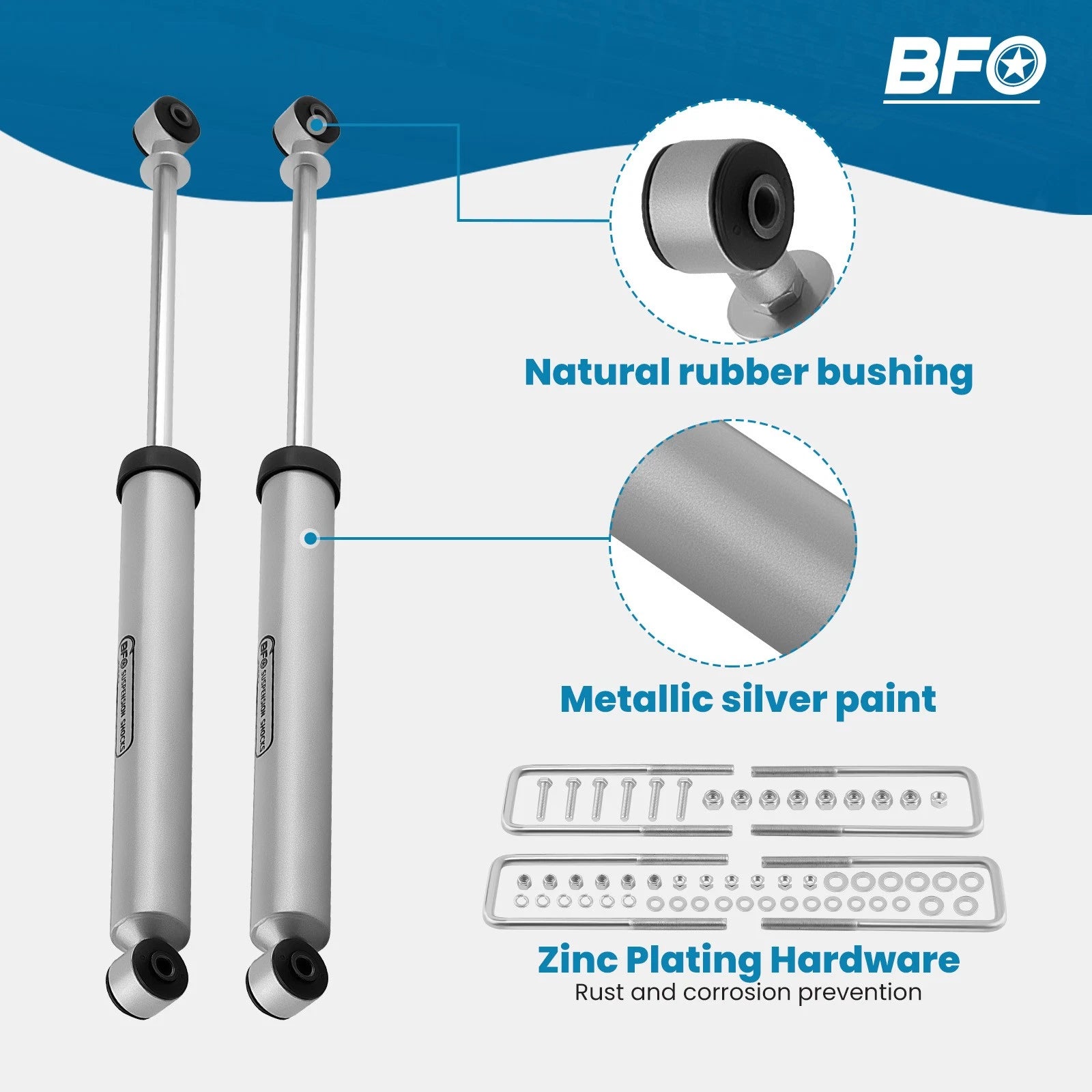 2" Suspension Lift Kit for Ford F-150 2WD 4WD (2009–2020) with Shock Absorbers