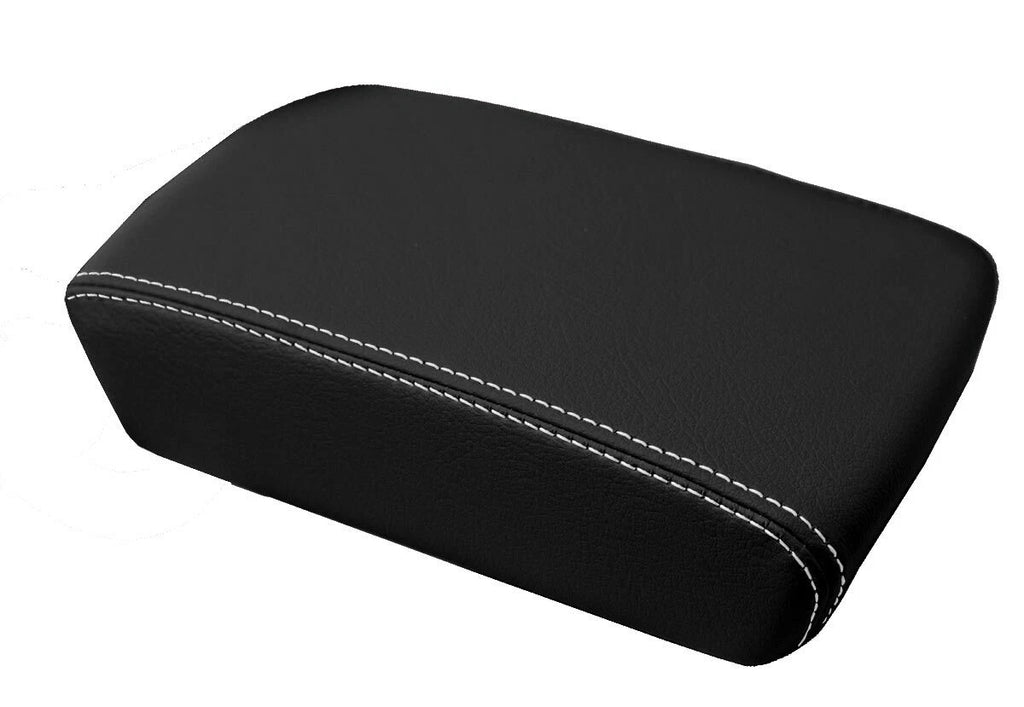 Leather Console Lid Armrest Cover for Buick LaCrosse (2010–2013) White Stitch