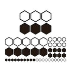 104PCS Honeycomb Decorative Stickers for SUVs Trucks (Universal)